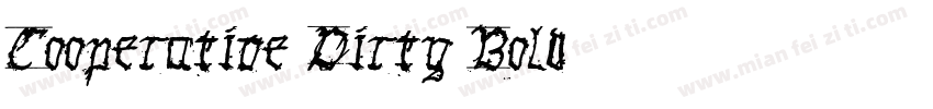 Cooperative Dirty Bold字体转换